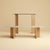 Console Table in Roman Travertine and Oak by Lebanto For Sale - Image 4 of 5