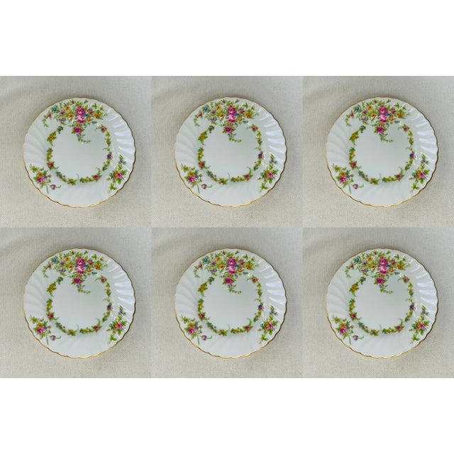 For your consideration... A stunning collection of vintage Minton bone china dinner plates in the coveted Lorraine...