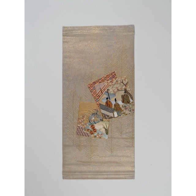 Japanese Ceremonial Silk Wall Tapestry by Renaras For Sale - Image 4 of 5