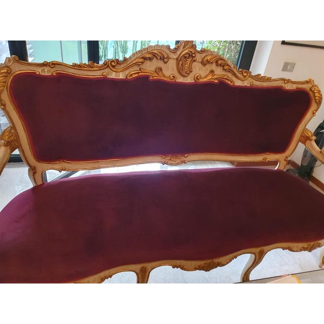 Brown French Louis XVI Style Sofa, Late 19th Century For Sale - Image 8 of 18