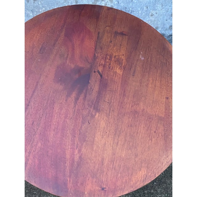 Wood Maison Antique Wooden Side Table . 1920’s Small Wooden Side Table For Sale - Image 7 of 12