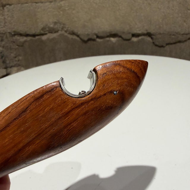 1960s Scandinavian Teak Wood Bottle Opener Attr Arne Basse For Sale - Image 9 of 12