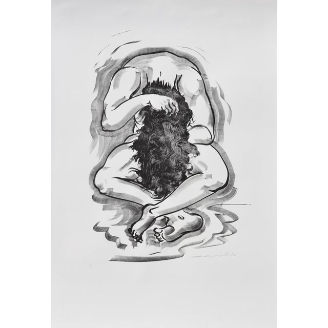 Muramasa Kudo, #24/25 Combing Hair, Nude, 1990s, Lithograph & Handmade Paper For Sale - Image 14 of 14