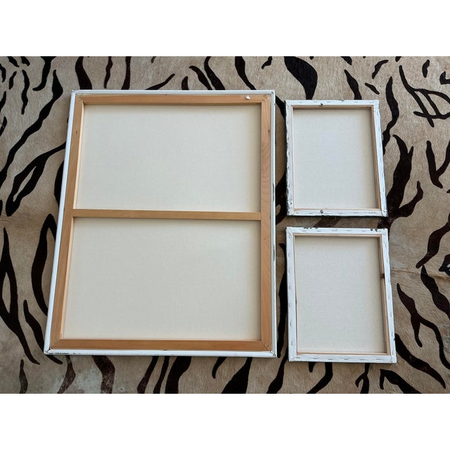 Fun set of original paintings of urns of various sizes and styles on stretched canvases so ready to hang or frame to your...