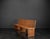 This simple, authentic wooden bench originates from a courtroom in the Cologne District Court and was crafted in the...