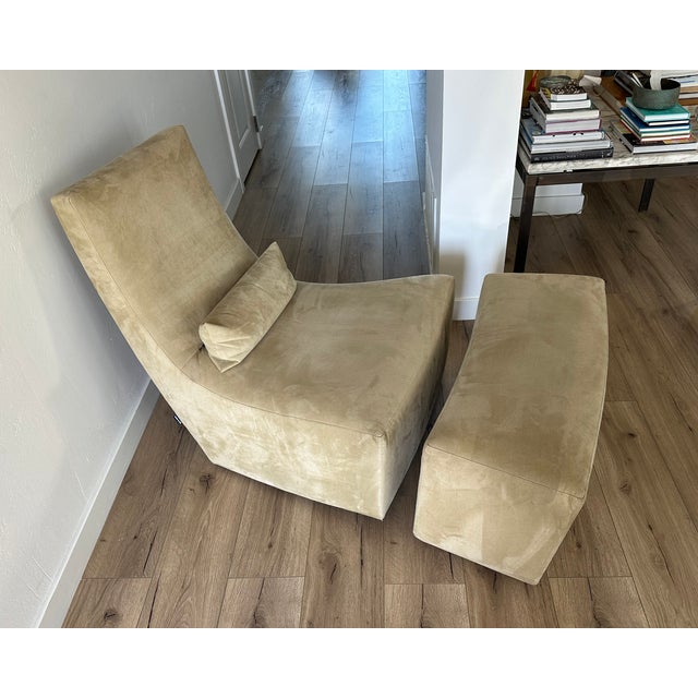 Ligne Roset Ligne Roset "Neo" Rocker Lounge Chair and Ottoman For Sale - Image 4 of 11