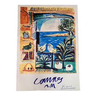 1994 Pablo Picasso "Cannes A.M." Lithographic Poster For Sale
