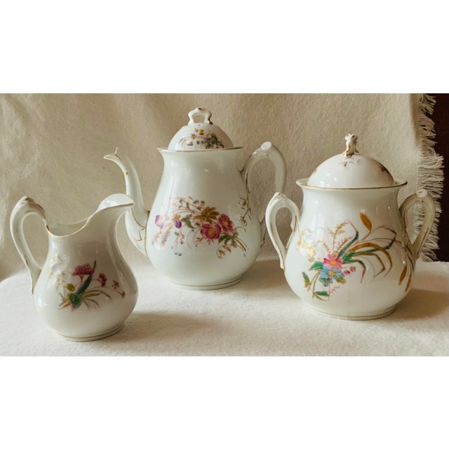 Ceramic Exceptional Antique French Limoges Covered Sugar Bowl by Gerard DuFressis - Mid-19th Century For Sale - Image 7 of 15