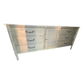 Vintage Henry Link Style 9-Drawer Dresser Console For Sale