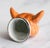 Orange 19th Century English Staffordshire Equestrian Fox Stirrup Cup For Sale - Image 8 of 10