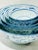 Set of Five Vintage Blue and White Nesting Asian Serving Bowls For Sale - Image 9 of 10