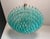 Turquoise Vintage Murano Glass Chandelier with 185 Turquoise Poliedri, 1990 For Sale - Image 8 of 18