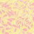 Contemporary Wallflower Vines Wallpaper by Susan Hable in Pink on Yellow For Sale - Image 3 of 3