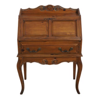 Ethan Allen Country French Pine Slant Front Desk For Sale