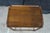 Mid Century Danish Walnut Folding Rolling Bar Cart Trolley Dry Bar MCM For Sale - Image 6 of 18