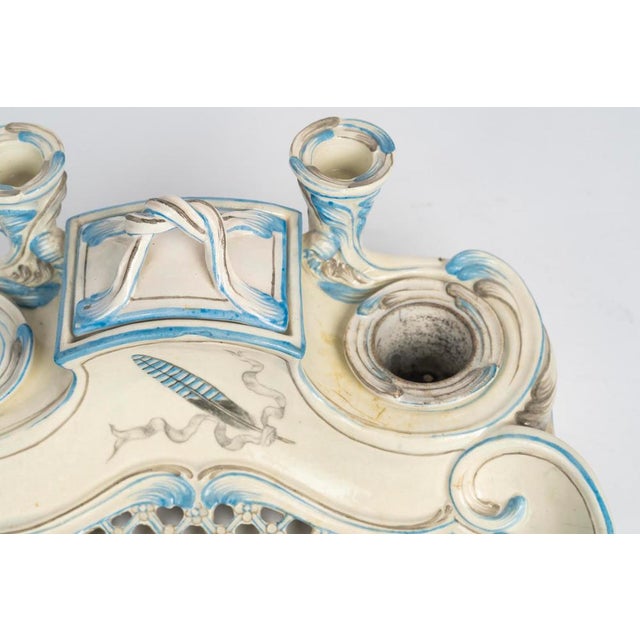 20th Century Porcelain Inkwell by Emile Gallé For Sale - Image 4 of 11