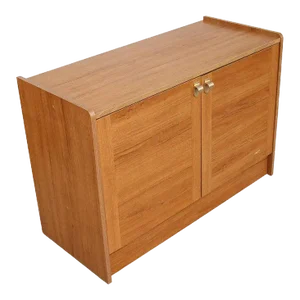 1970s Mid Century Record Cabinet Danish Modern Media Cabinet