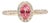 Aaa Padparadscha Sapphire Ring With Earth-Mined Diamond Accents: Solid 14k Gold, Size 6.75 For Sale