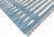 Casa Cosima Handmade Cotton Flat Weave Area Rug, Sky Blue and White Striped Dhurrie - 10'x14' For Sale - Image 4 of 14