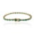 Art Deco Chic 6 Carats Natural Zambian Emerald 14k Gold Bracelet For Sale - Image 3 of 10