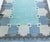 Vintage Swedish blue flat woven rug by Ingegerd Silow Size: 5'2" × 8'0" (157 × 243 cm) Crafted by the esteemed Swedish...