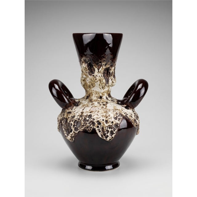Large Ceramic Vase with Handles from Vallauris, 1960s For Sale - Image 9 of 9