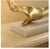 Contemporary Cohen Gold Abstract Sculpture on White Marble Base For Sale - Image 3 of 5