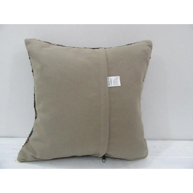 Contemporary Handmade Decorative Turkish Kilim Pillow Cover For Sale - Image 3 of 4
