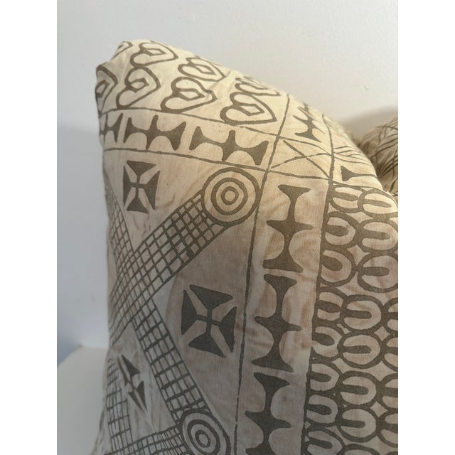 Tribal Fortuny Ashanti Pattern Down Cushions For Sale - Image 3 of 10