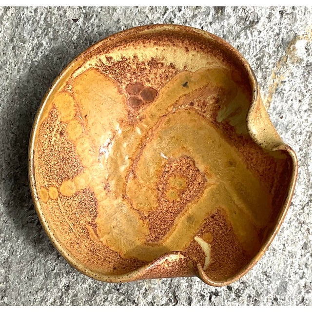 Vintage Boho Studio Pottery Bowl For Sale - Image 12 of 12