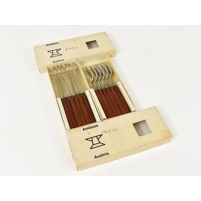 Mid-Century Austrian Boxed Cutlery from Amboss, 1950s, Set of 12 For Sale - Image 11 of 12