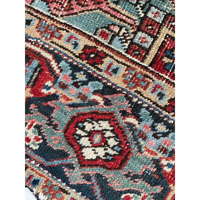 Medium "Pocket-Size" Antique Heriz Rug 6.7 x 9.1 For Sale In Milwaukee - Image 6 of 13