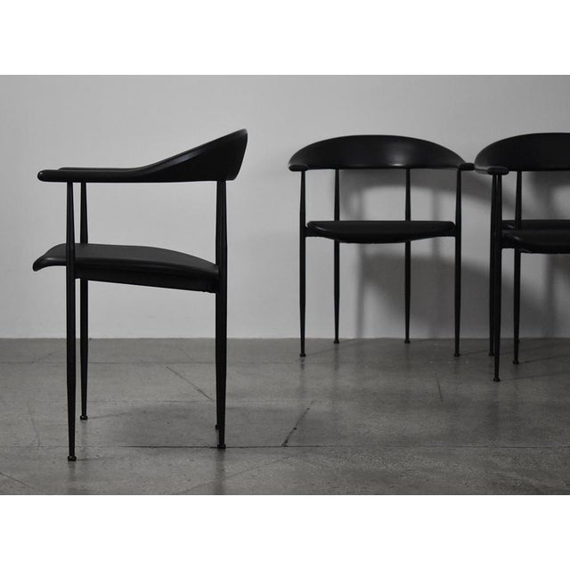 Mid-Century Modern P40 Chair by Giancarlo Vegni and Gianfranco Gualtierogotti for Phasem, 1980s For Sale - Image 3 of 7