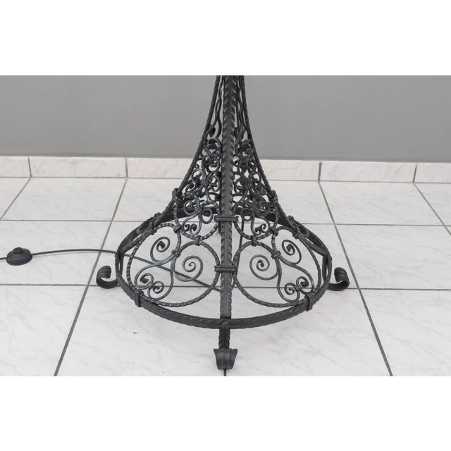 Wrought Iron Painted Floor Lamp, 1930s For Sale - Image 13 of 16