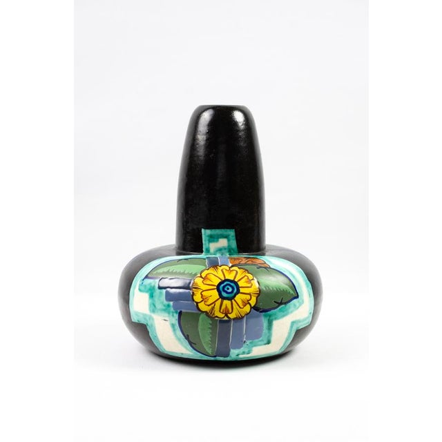 Art Deco Glazed Stoneware Vase by Louis Dage, France, 1930s For Sale - Image 11 of 11