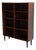 Vintage Danish Mid Century Modern Rosewood Bookcase / Open Shelving Display Cabinet For Sale