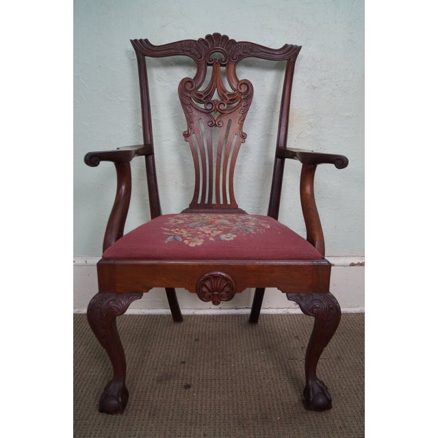 Antique 19th Century Centennial Carved Mahogany ...