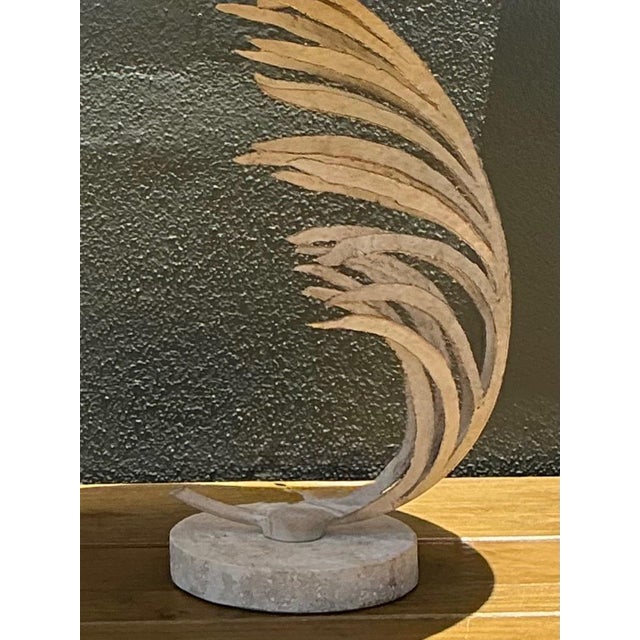 Vintage Michael Taylor Palm Frond Table Lamps - Pair For Sale - Image 9 of 13