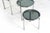 Italian Round Chrome Nesting Tables with Smoked Glass, Set of 3 For Sale - Image 14 of 16