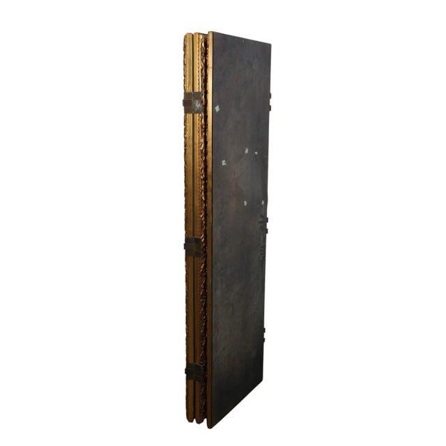 French 1950s Giltwood Screens Mirror and Room Dividers For Sale - Image 3 of 3
