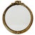 Mid-Century Hollywood Regency Oval Baroque Mirror with Leaf Decoration, 1960s For Sale - Image 6 of 9