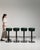 1970s Set of Four Bar Stools with Wrought Iron Bases For Sale - Image 12 of 16