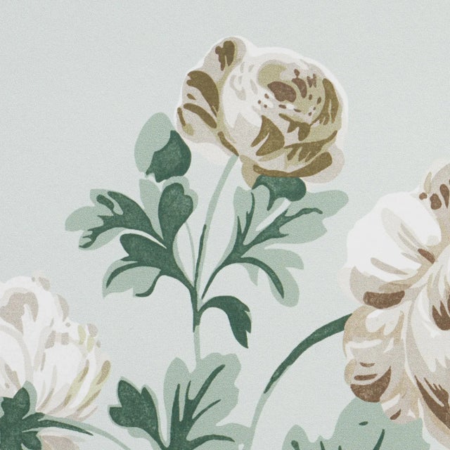 Contemporary Sample - Schumacher x Veere Grenney Betty Wallpaper in Celadon For Sale - Image 3 of 5