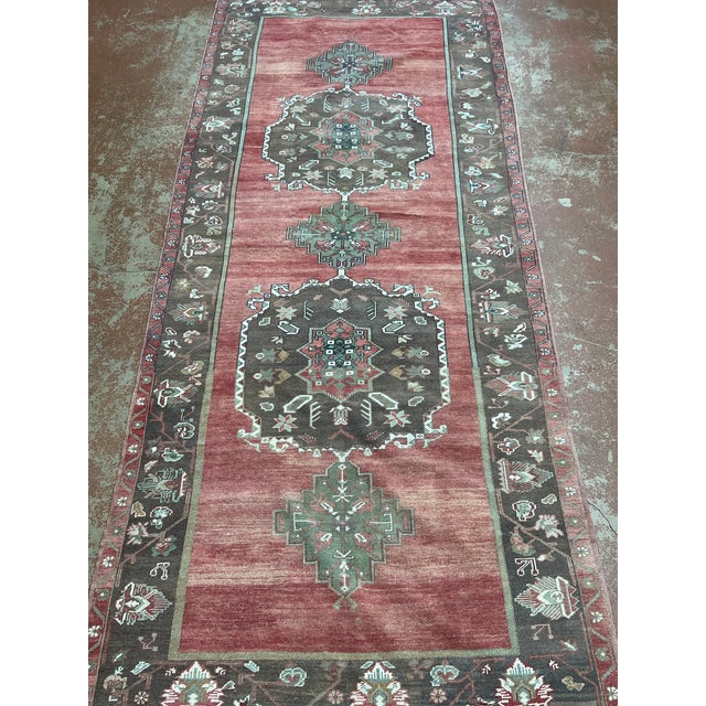 Tribal Vintage Turkish Wool Runner 4’11” X 12’2” For Sale - Image 3 of 5