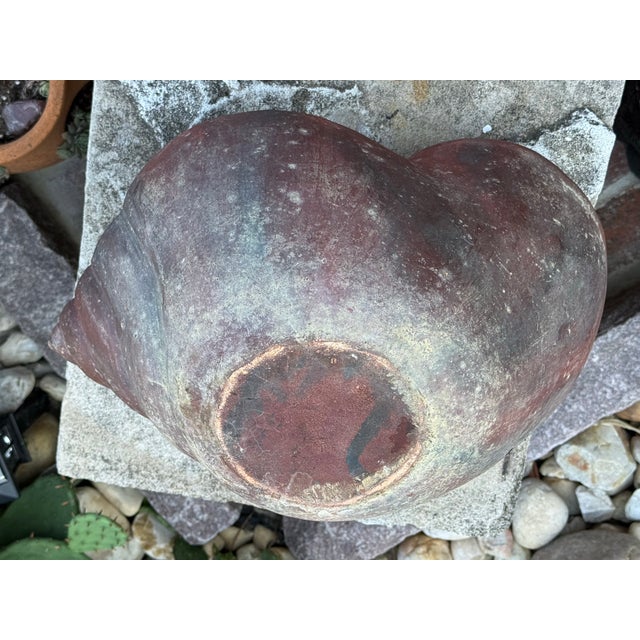 French French Terracotta Conch Seashell Planter For Sale - Image 3 of 9