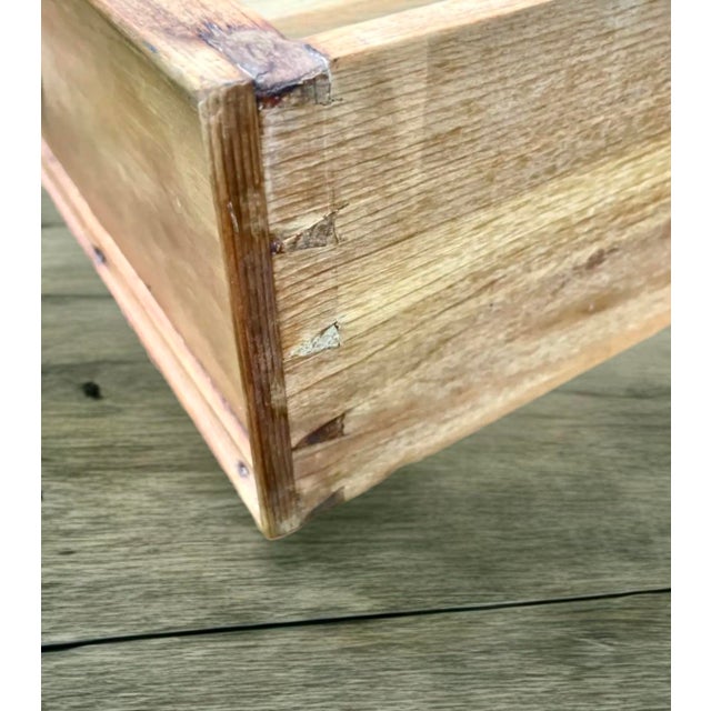 19th C. English Signed Scrubbed Pine Commode For Sale - Image 12 of 12