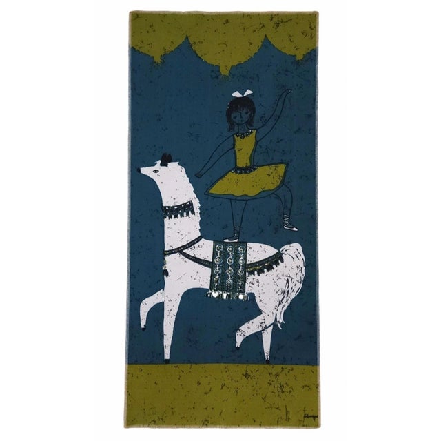 Mid-Century German Pop Art Screen-Printed Wall Hanging by Traute Sänger, 1970s For Sale - Image 6 of 6