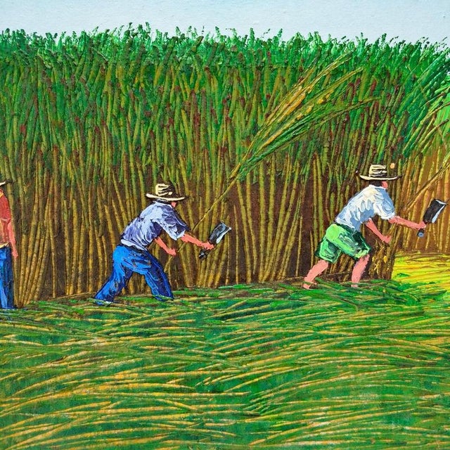 Zagal, Sugarcane Cutting I, Canvas For Sale - Image 3 of 7