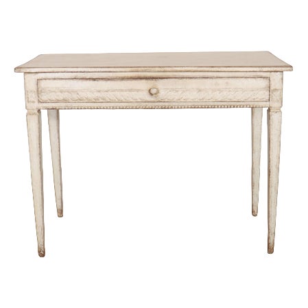 Swedish Painted Side Table in Pine For Sale