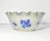 Vintage Stoneware Salt Glazed Cobalt Blue Ruffled Floral Serving Bowl 8 1/2” Good vintage condition. No chips, cracks, or...